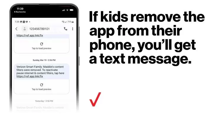 ‘If Kids Remove The App From Their Phone, You’ll Get A Text Message.’  | Verizon Smart Family App