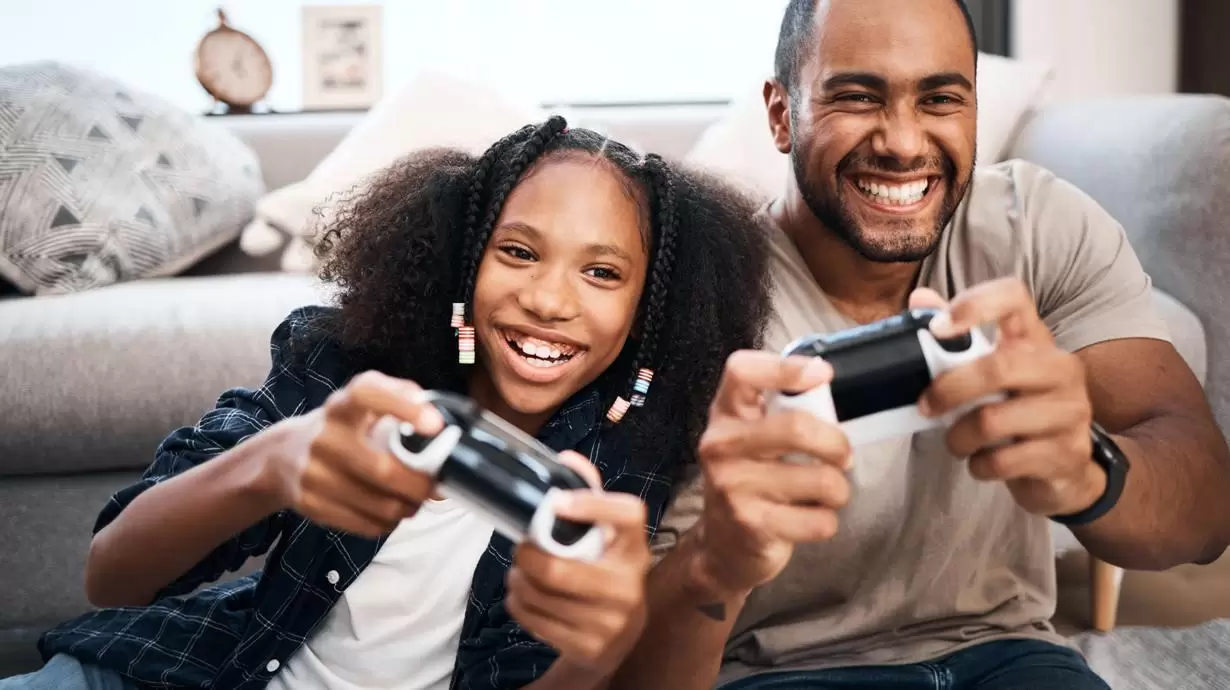 Daughter And Father Gaming | Healthy Gamer