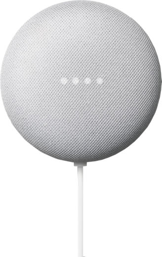 Google Nest Mini - grey hockey puck like device