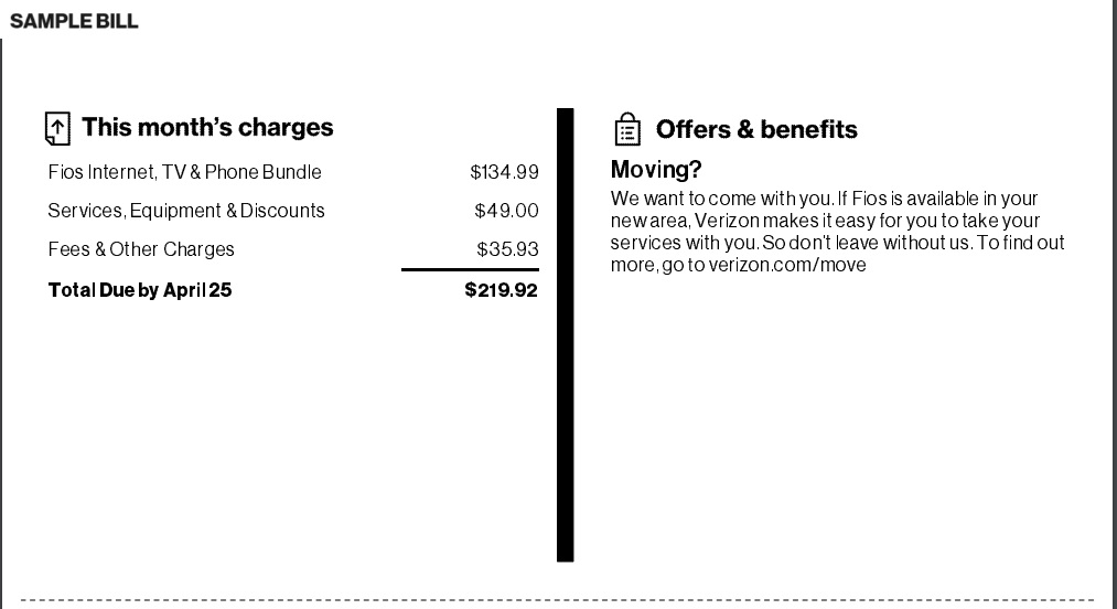 Sample Bill - Overview