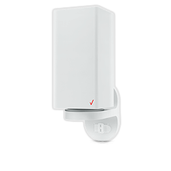 Imagen del enrutador de Verizon instalado con el soporte de montaje