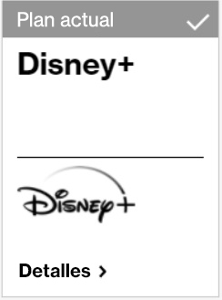 Plan actual - Disney+