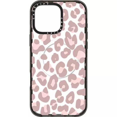 CASETiFY Funda Impact con MagSafe para el iPhone 16 Pro Max - Pink Leopard