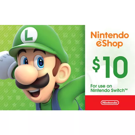 Tarjeta de regalo electrónica de Nintendo eShop de $10