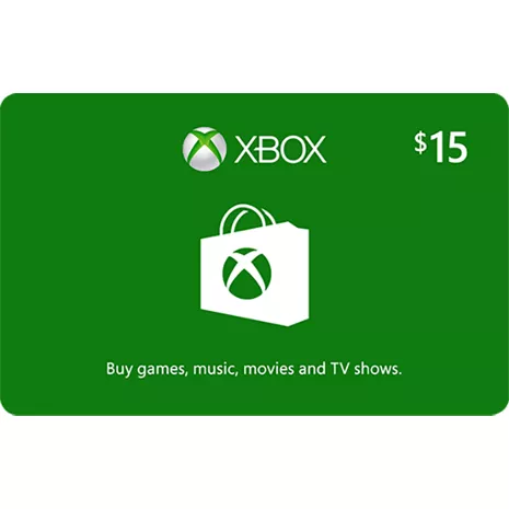 Tarjeta de regalo electrónica de Microsoft Xbox Cash de $15