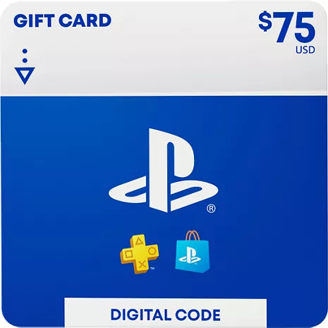 Tarjeta de regalo electrónica de $75 de Sony PlayStation