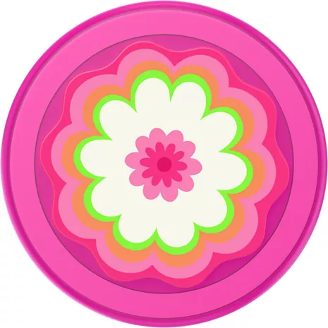 PopSockets PopGrip con Magsafe - Molded Flower Kaleidoscope Pink