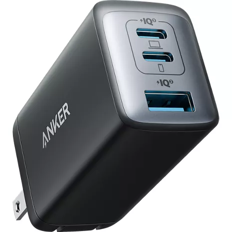 Anker Cargador plegable de pared con carga rápida de 65 W y 3 puertos USB