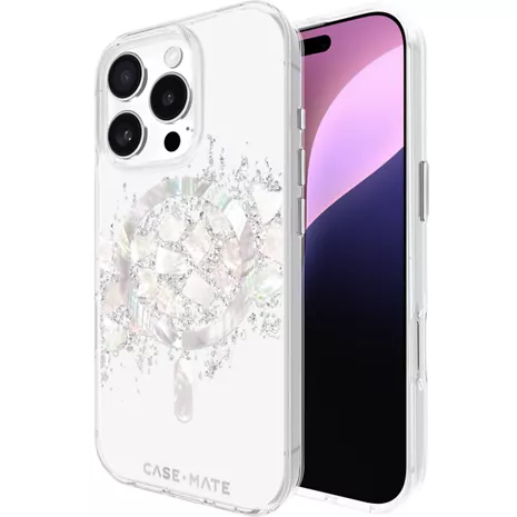 Case-Mate Funda Karat con MagSafe para el iPhone 16 Pro - Touch of Pearl (blanco)