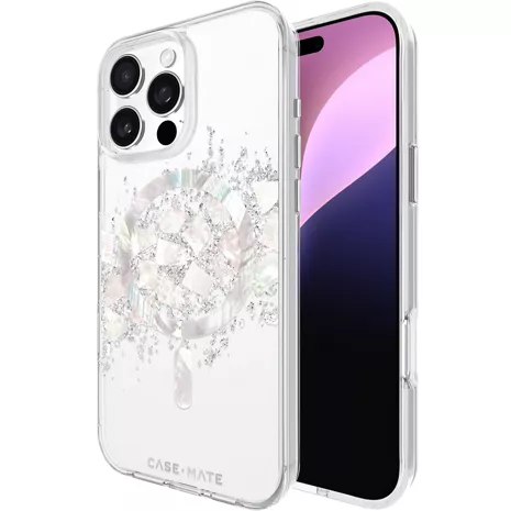 Case-Mate Funda Karat con MagSafe para el iPhone 16 Pro Max - Touch of Pearl (blanco)