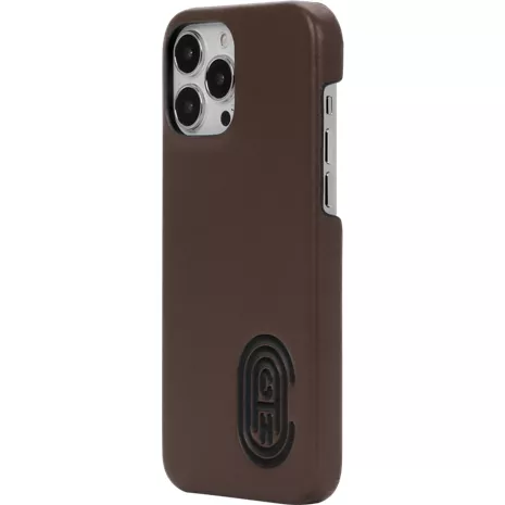 Funda delgada de piel Coach para el iPhone 13 Pro Max - Logotipo Retro C Sports