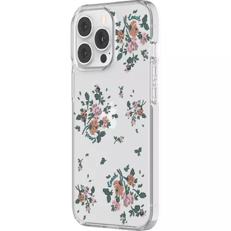 Funda dura Coach para el iPhone 13 Pro - Rose Bouquet