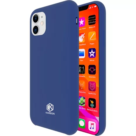 Funda ultradelgada de silicona Evutec Karbon para el iPhone 11