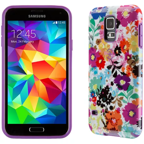 Speck CandyShell Inked para el Galaxy S 5 - Bold Blossoms