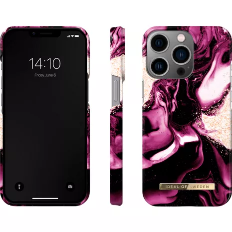 Funda iDeal of Sweden Fashion para el iPhone 13 Pro - Golden Ruby Purple (morado)