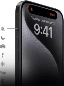 iPhone 15 Pro mostrando nueve opciones diferentes para configurar el botón de Acción
