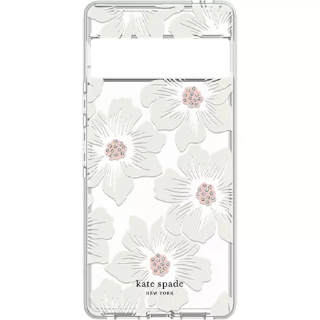 kate spade new york Funda dura para el Pixel 6 Pro - Hollyhock Floral Clear