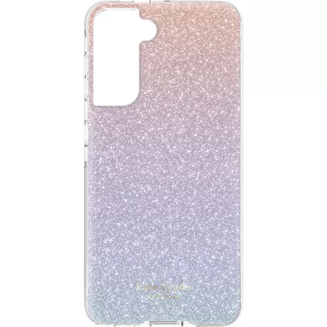 Funda dura kate spade new york para el Galaxy S21 5G - Glitter Ombre Pink