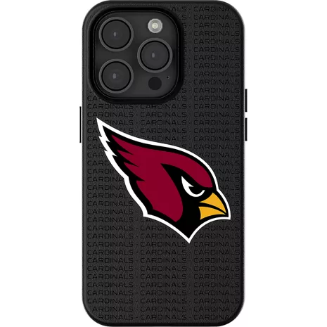 Keyscaper Funda NFL Team Text Backdrop con MagSafe para el iPhone 16 Pro Max - Arizona Cardinals