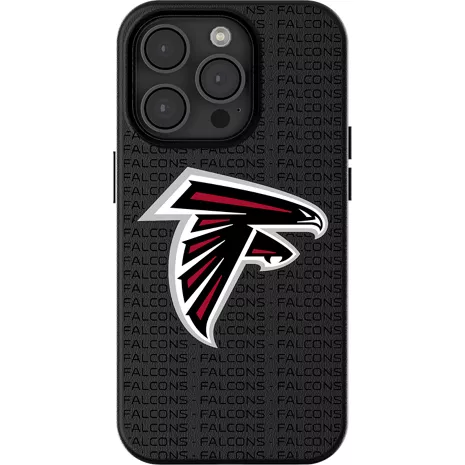 Keyscaper Funda NFL Team Text Backdrop con MagSafe para el iPhone 16 Pro Max - Atlanta Falcons