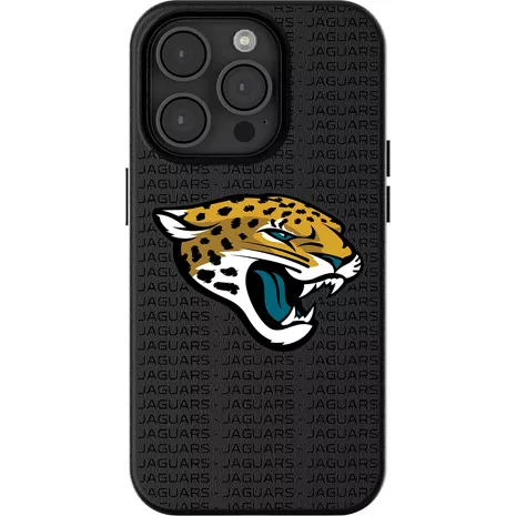 Keyscaper Funda NFL Team Text Backdrop con MagSafe para el iPhone 16 Pro Max - Jacksonville Jaguars