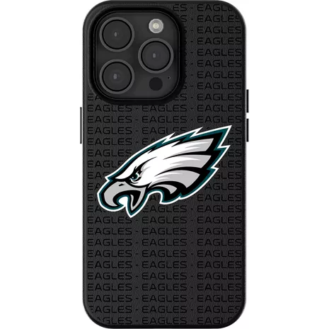 Keyscaper Funda NFL Team Text Backdrop con MagSafe para el iPhone 16 Pro Max - Philadelphia Eagles