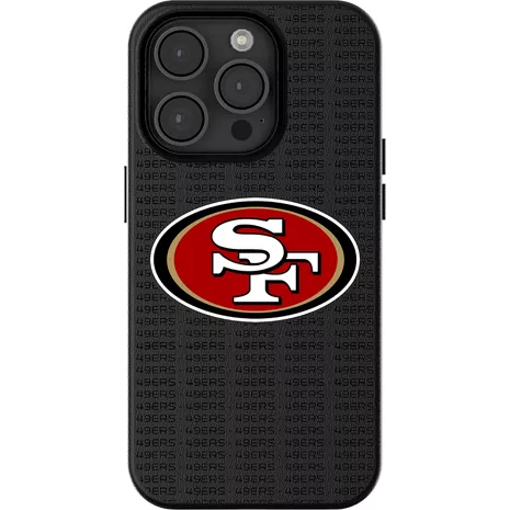 Keyscaper Funda NFL Team Text Backdrop con MagSafe para el iPhone 16 Pro Max - San Francisco 49ers