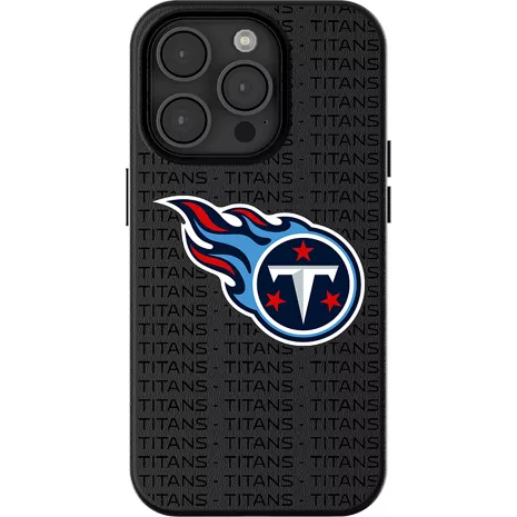 Keyscaper Funda NFL Team Text Backdrop con MagSafe para el iPhone 16 Pro Max - Tennessee Titans