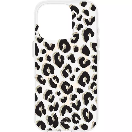 kate spade new york Funda con MagSafe para el iPhone 16 Pro - Glitter Leopard