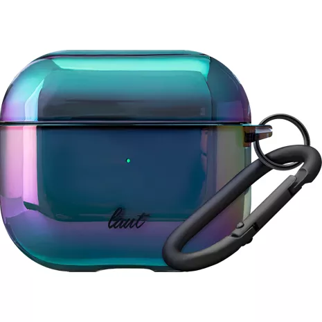 LAUT Estuche HOLO Holographic Protective Shimmering con mosquetón para los AirPods (3.ª generación) - Medianoche