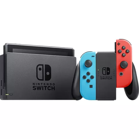 Nintendo Switch con controles Joy-Con Azul Neón y Rojo Neón