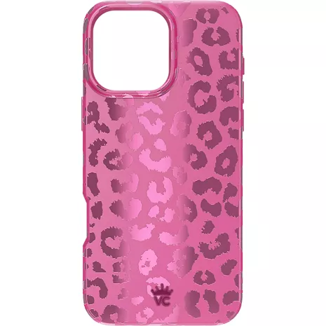 Velvet Funda Caviar Leopard con Magsafe para el Apple iPhone 16 - Pink Ruby