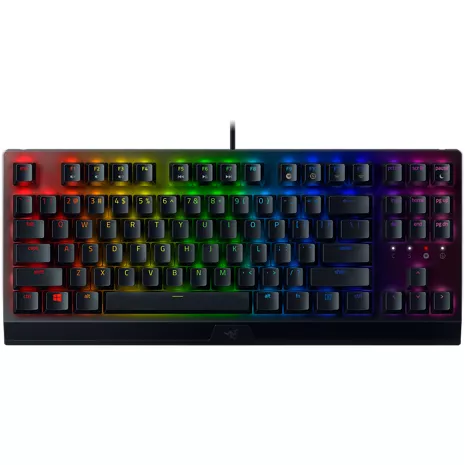 Razer Teclado con cables para videojuegos con interruptor táctil mecánico verde BlackWidow V3 TKL