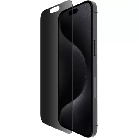 Verizon Protector de pantalla de vidrio SCREENFORCE Privacy para el iPhone 15 Pro Max