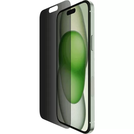 Verizon Protector de pantalla de vidrio SCREENFORCE Privacy para el iPhone 15 Plus y iPhone 14 Pro Max