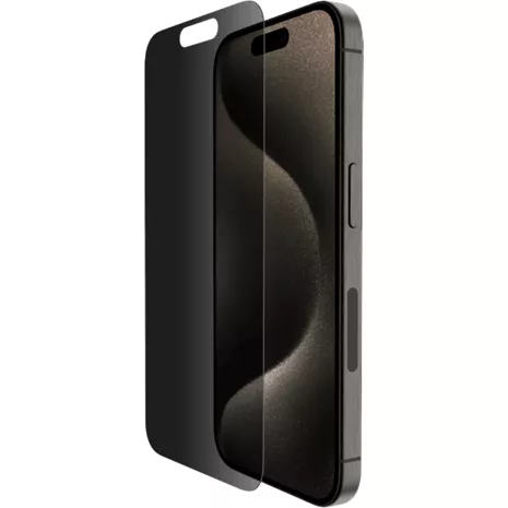 Verizon Protector de pantalla de vidrio SCREENFORCE Privacy para el iPhone 15 Pro