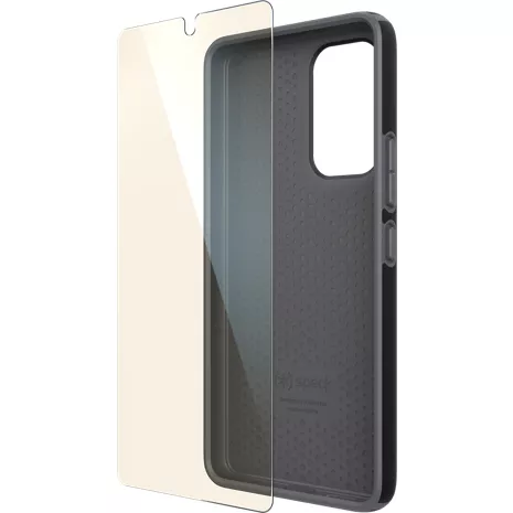 Paquete de funda Speck ImpactHero y protector de pantalla SHLDVIEW para el Galaxy A53 5G