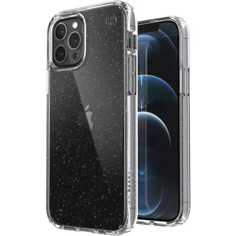 Funda Speck Presidio Perfect Clear para el iPhone 12/iPhone 12 Pro - Glitter