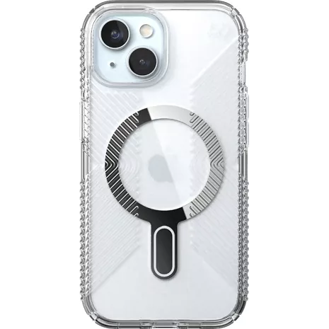 Speck Funda Presidio Perfect Clear Grip con MagSafe para el iPhone 15, iPhone 14 y iPhone 13