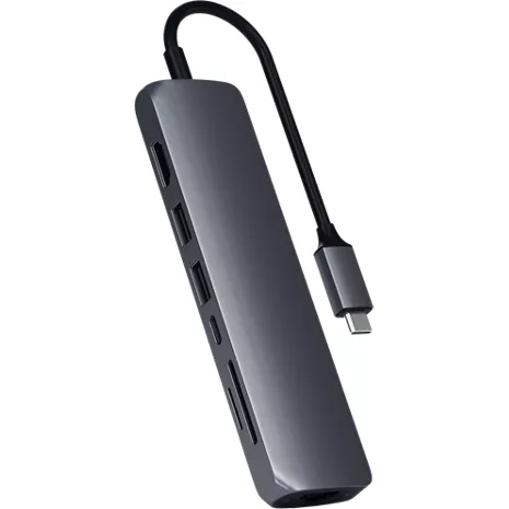 Satechi Multipuerto delgado USB-C con adaptador Ethernet