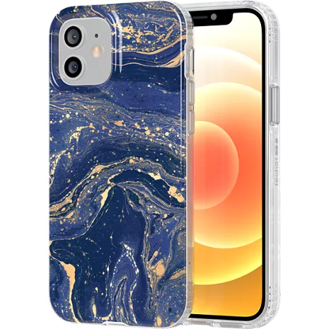 Funda Tech21 Evo Art para el iPhone 12/iPhone 12 Pro - Blue Marbling