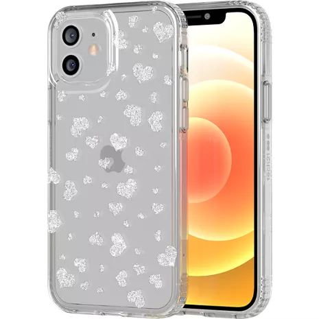 Funda Tech21 Evo Sparkle para el iPhone 12/iPhone 12 Pro - Heart