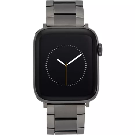 Vince Camuto Correa de eslabones de acero inoxidable gris plomo para el Apple Watch con caja de 42/44/45/49 mm