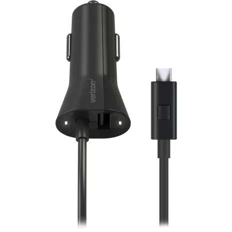 Cargador micro USB para auto de Verizon con luz LED