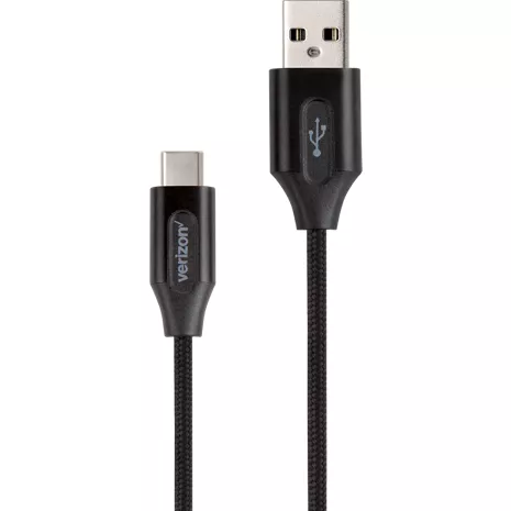 Cable para cargar trenzado USB-C a USB-A de Verizon - 6 pies