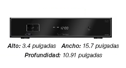 Cisco CHS 335 HD Set-top Box - a black box - 3 by 15 by 10 inches